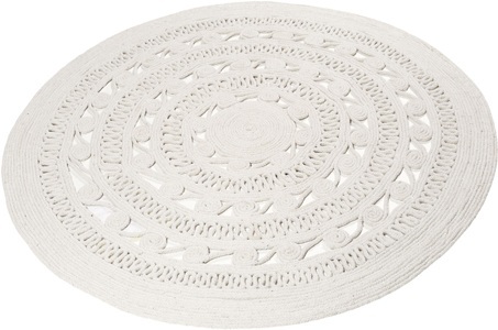 Esprit, Teppich, »Crochet Style«, Esprit, rund, Höhe 8 mm, handgewebt, 