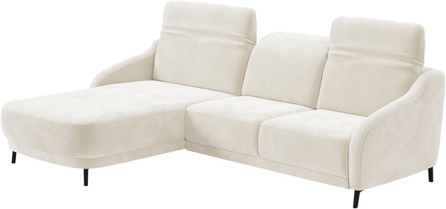 sit&more Ecksofa »Blues L-Form« wahlweise mit Klapptisch und USB