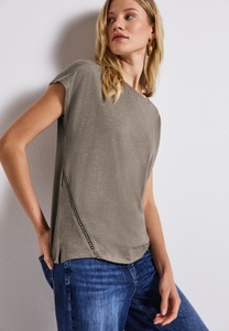 STREET ONE Shirttop, mit Häkeldetails