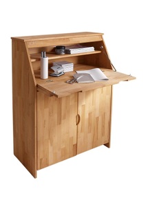 Woltra, Woltra Sekretär »Luzern«, Home affaire Sekretär »Luzern, Schreibtisch,«, kompakter Home-Office-Tisch, Massivholz, Breite 83 cm