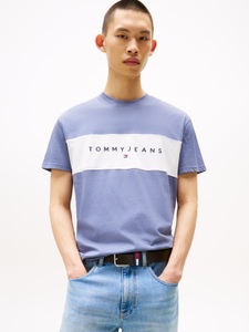 Tommy Jeans T-Shirt »TJM REG CBLK LINEAR LOGO TEE«