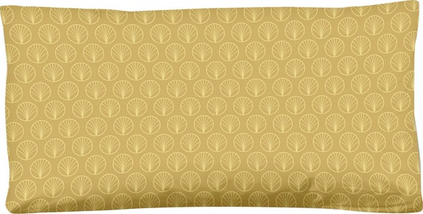 hip, Hip Satin Kissenbezug Laska, hip Kissenbezug »Laska«, (1 St.), Baumwolle, Mako-Satin, 40x80, 1 Stück, Reissverschluss, Laska, Ocker