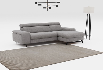 COTTA Ecksofa »Emma L-Form«, mit Kopfteilverstellung, wahlweise mit Bettfunktion & Bettkasten