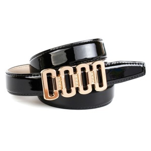 ANTHONI CROWN, Anthoni Crown Lackledergürtel mit Koppelschliesse, 