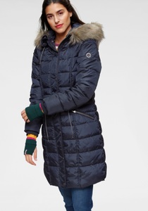 KangaROOS, KangaROOS Steppjacke, mit kuscheligem, abnehmbarem Fellimitat-Kragen an der Kapuze, 
