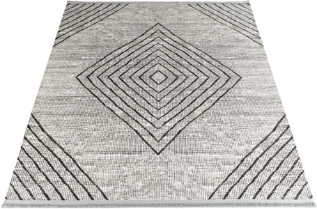 Sehrazat, Sehrazat Teppich »EFE 1010«, rechteckig, 5 mm Höhe, Wohnzimmer, Flachwebteppich, Scandi Style, Sehrazat Teppich »EFE 1010«, rechteckig, 5 mm Höhe, Wohnzimmer, Flachwebteppich, Scandi Style