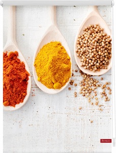 LICHTBLICK, Seitenzugrollo, Lichtblick, »Spices«, Klemmfix, Kettenzug, Lichtschutz, Fixmass, ohne Bohren, LICHTBLICK ORIGINAL Seitenzugrollo »Klemmfix Motiv Spices« Lichtschutz ohne Bohren freihängend bedruckt