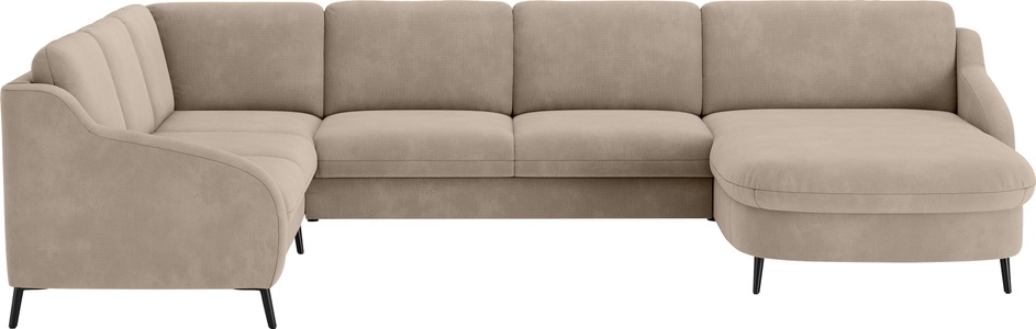sit&more Wohnlandschaft »Soul U-Form«, wahlweise mit Bettfunktion und Bettkasten oder Schubkasten
