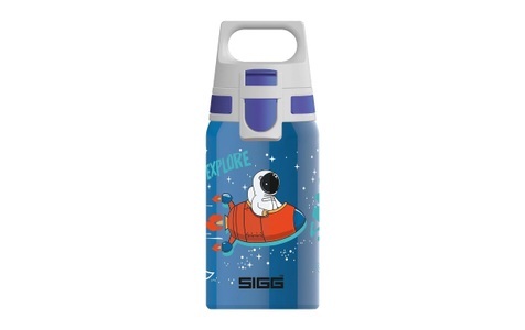 SIGG, SIGG - Trinkflasche SHIELD ONE - Edelstahl - mint/rosa - 18.4 cm, Sigg Shield One Space Trinkflasche blau