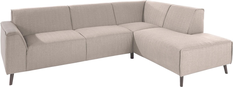 DOMO collection, DOMO collection Ecksofa, DOMO collection Ecksofa »Amora L-Form«, mit Ottomane, inklusive komfortablen Federkerns