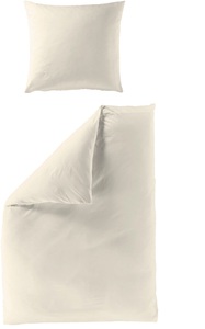 BIERBAUM Bettwäsche »Elegant uni«, (2 tlg.), Mako-Satin, 100 % Baumwolle, Uni, pflegeleicht