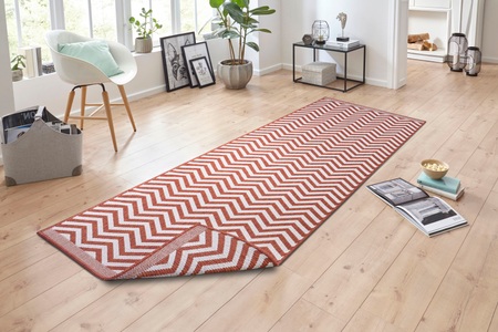 NORTHRUGS, NORTHRUGS Läufer »Palma«, rechteckig, 5 mm Höhe, In-und Outdoor geeignet, Wohnzimmer, Balkon, Terrasse, Garten, Robust, Pflegeleicht, Flachgewebe, Wendbar, NORTHRUGS Teppich »Palma Wendeteppich«, rechteckig, 5 mm Höhe, In-& Outdoor, Wetterfest, Balkon, Läufer, Wohnzimmer, Wasserfest