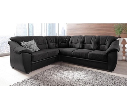 SIT&MORE, sit&more Ecksofa, sit&more Ecksofa »Savona L-Form«, wahlweise mit Bettfunktion, inklusive Federkern, frei im Raum stellbar