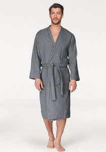 MY HOME, Unisex-Bademantel »Travel«, my home, my home Unisex-Bademantel »Travel«, (1 St.), für Damen & Herren, leichte Qualität, langer Bademantel, S-3XL
