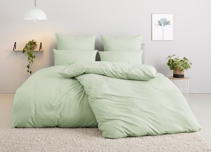 MY HOME, my home Bettwäsche »Desner Bettwäsche in verschiedenen Grössen, unifarbene Bettwäsche«, (2 tlg.), my home Bettwäsche »Desner«, Premium Qualität, 100 % Polyester, sehr weich, uni, ab 135x200 cm