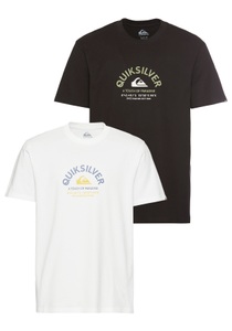 Quiksilver T-Shirt »BEST PLACE SHORT SLEEVE TEE PACK YM« Packung, 2er-Pack, 2 Stk. tlg.