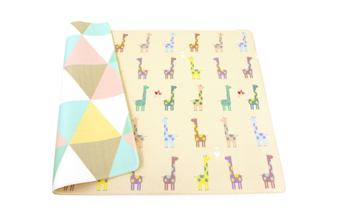Baby Care, BABY CARE Spielmatte medium Giraffe in Love 185x125 cm, BabyCare Spielmatte »Giraffe in Love, 185 x 125 cm«