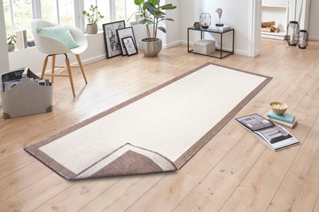 NORTHRUGS, NORTHRUGS Läufer »Panama«, rechteckig, 5 mm Höhe, In-und Outdoor geeignet, Wohnzimmer, Balkon, Terrasse, Garten, Robust, Pflegeleicht, Flachgewebe, Wendbar, NORTHRUGS Teppich »Panama Wendeteppich«, rechteckig, 5 mm Höhe, In-& Outdoor, Wetterfest, Balkon, Läufer, Wohnzimmer, Wasserfest