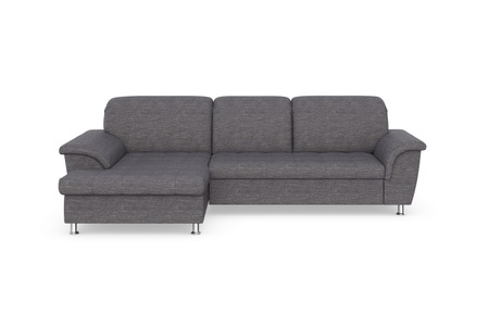 DOMO collection, DOMO collection Ecksofa »Franzi«, wahlweise mit Bettfunktion, Bettkasten und Kopfteilverstellung, frei im Raum stellbar, DOMO collection Ecksofa »Franzi Steppung im Sitzbereich B7T/H: 278/162/80 cm, L-Form« wahlweise mit Bettfunktion, Bettkasten und Kopfteilverstellung