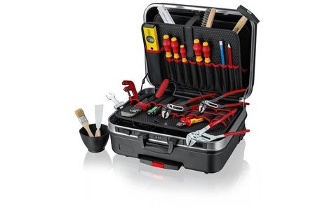Knipex, Knipex 00 21 06 HK S Werkzeugkoffer bestückt, Knipex Werkzeugset »BIG Basic Move, Sanitär«, (31 tlg.)