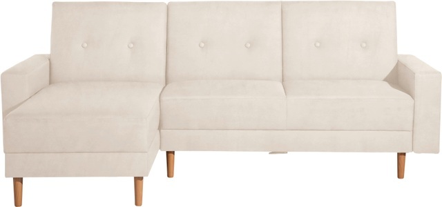 MAX WINZER, Max Winzer® Ecksofa »Just Chill«, Schlafsofa mit Recamiere, mit Rückenverstellung, Max Winzer® Ecksofa »Just Chill kubisches Schlafsofa im skandinavischen Stil, bequem«, Recamiere links oder rechts montierbar, mit Rückenverstellung