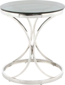 Kayoom, Kayoom Beistelltisch »Beistelltisch Weyda 225«, filigranes Design, Kayoom Beistelltisch »Weyda 225, in eleganter Gestaltung,runde Tischplatte aus Glas«, (1 St.), Glamouröses Design, hochwertige Verarbeitung, Hingucker-Gestell