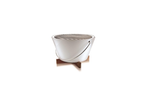 Eva Solo, Eva Solo Tischgrill aus Porzellan mit Griff 30 cm weiss 571020, 