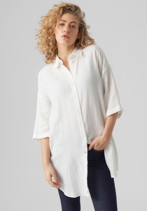 Vero Moda Hemdblusenkleid »VMNATALI 3/4 LONG OVERSHIRT NOOS«, mit 3/4 Ärmel