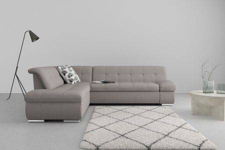 DOMO collection, DOMO collection Ecksofa »Mona«, wahlweise mit Bett- und Armlehnfunktion, DOMO collection Ecksofa »Mona L-Form bequem und komfortabel, Breite 271cm, L-Form« wahlweise mit Bett- und Armlehnfunktion