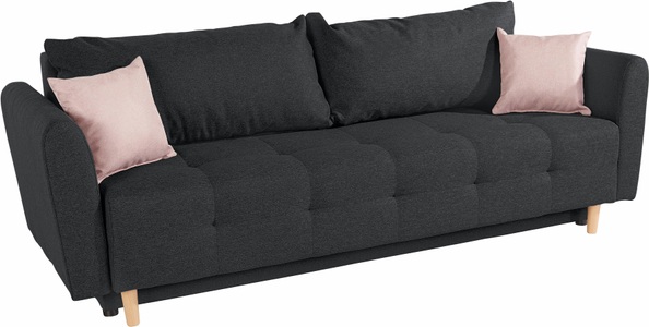 INOSIGN, INOSIGN Schlafsofa »Nordic«, inklusive Bettkasten und Zierkissen, INOSIGN Schlafsofa Nordic, inklusive Bettkasten und Zierkissen