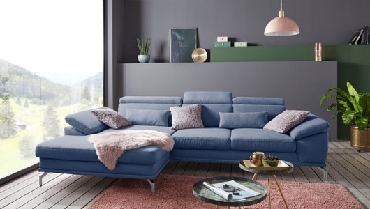 SIT&MORE, sit&more Ecksofa, sit&more Ecksofa »Scorpio L-Form« inklusive Sitztiefenverstellung, wahlweise mit Kopfverstellung