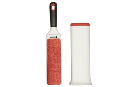 OXO, OXO - Haarbürste FurLifter - Weiss und Rot, GG Flusenentferner Bürste für Möbel weissorange
