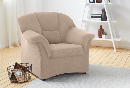 DOMO collection, DOMO collection Sessel, DOMO collection Sessel »Sarafina zeitlos und elegant, bequem« wahlweise mit Federkern