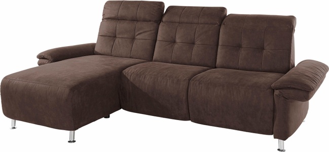 PLACES OF STYLE, Places of Style Ecksofa »Manhattan«, 2 Sitze mit elektrischer Relaxfunktion, verstellbare Armlehnen, Home affaire Ecksofa »Manhattan L-Form« 2 Sitze mit elektrischer Relaxfunktion, verstellbare Armlehnen