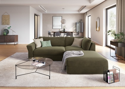 SIT&MORE, sit&more Ecksofa, inklusive Sitztiefenverstellung, sit&more Ecksofa »Cadabra L-Form«, Breite 243 cm, inklusive Sitztiefenverstellung