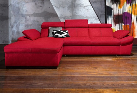 exxpo - sofa fashion, exxpo - sofa fashion Ecksofa, inklusive Kopfteil- und Armteilverstellung, wahlweise mit Bettfunktion, exxpo - sofa fashion Ecksofa »Salerno, Funktionssofa, Breite 280cm, hoher Sitzkomfort, L-Form« inkl. Kopf- und Armteilverstellung, wahlweise mit Bettfunktion