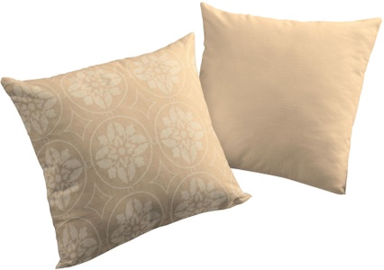undefined, Adam Jacquard BioKissenhülle Romantic Puligny, Adam Dekokissen »Romantic Puligny A Light«, mit grossen Ornamenten, Wendekissenhülle ohne Füllung, 1 Stück