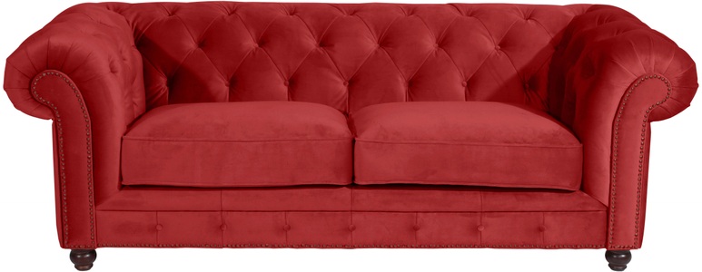 MAX WINZER, Max Winzer® Chesterfield-Sofa »Old England Sofa 2,5-Sitzer mit edler Knopfheftung, bequem und edel« hoher Sitzkomfort im Retrolook, Breite 218 cm