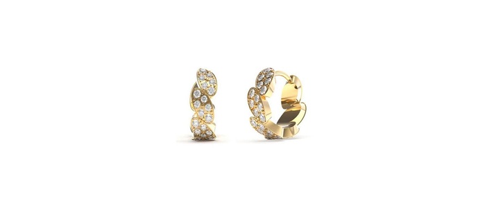 Guess, Ohrringe Damen Gold 13mm, 