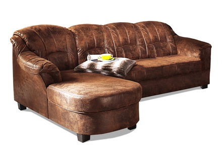 HOME AFFAIRE, Home affaire Ecksofa »Budapest«, wahlweise mit Bettfunktion, mit Recamiere oder Ottomane, Home affaire Ecksofa »Budapest zeitlos & elegant, bequeme Armlehnen, L-Form« wahlweise mit Bettfunktion, mit Recamiere oder Ottomane