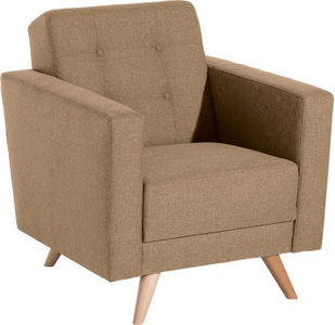MAX WINZER, Max Winzer® Sessel »Julius«, Max Winzer® Sessel »Julius, Loungesessel«, mit Knopfheftung