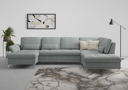 INOSIGN, INOSIGN Wohnlandschaft »Palm Beach«, Federkern, mit Sitztiefenverstellung, wahlweise mit Bettfunktion, Bettkasten und Armteilverstellung, 