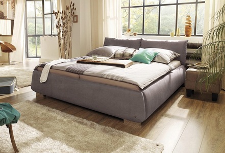 Tom Tailor, TOM TAILOR Polsterbett »SOFT PILLOW«, mit Kopfteil in Kissenform, wahlweise mit Lattenrost und Matratze, TOM TAILOR HOME Polsterbett »SOFT PILLOW«, mit Kopfteil in Kissenform, wahlweise mit Lattenrost und Matratze