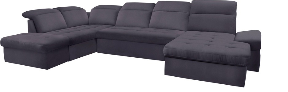 SIT&MORE, sit&more Wohnlandschaft, sit&more Wohnlandschaft »Stardust U-Form«, inklusive Kopfteilverstellung, Armlehnenfunktion und Tischelement