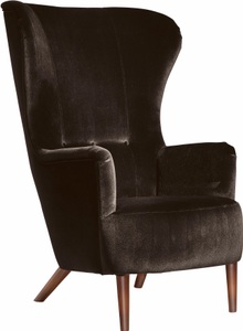 MAX WINZER, Max Winzer® Sessel »Liana«, Max Winzer® Sessel »Lianns, Hochlehnsessel, Ohrensessel«, im Retrostil, mit Knopfheftung, Hochlehner