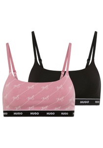 HUGO Underwear Bralette »TWIN BRALETTE DESIGN«, ohne Verschluss, ohne Polsterung