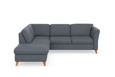 HOME AFFAIRE, Home affaire Ecksofa »Trelleborg«, Federkern-Polsterung, wahlweise mit Bettfunktion und Stauraum, Kopfstützen optional, Home affaire Ecksofa »Trelleborg L-Form«, Federkern-Polsterung, wahlweise mit Bettfunktion und Stauraum