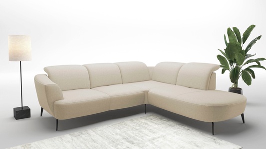 sit&more Ecksofa »Zoe«, ink.Sitztiefenverstellung, wahlweise mit Kopfteilverstellung