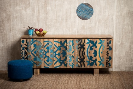 HOME AFFAIRE, Home affaire Sideboard »Layer«, mit 4 sehr schöne dekorative Türen, Breite 177 cm, Home affaire Sideboard »Layer« Kommode mit 4 dekorativen Türen, Breite 177 cm