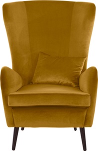 Guido Maria Kretschmer Home&Living Sessel »Salla«, wahlweise mit oder ohne Hocker, grosser Sessel: Masse B/T/H: 78/94/118 cm, Bezug auch in Luxus-Microfaser in Teddyfelloptik